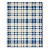Classic Blue Plaid Area Rug