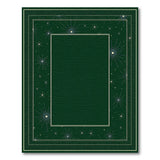 Starry Emerald Border Area Rug