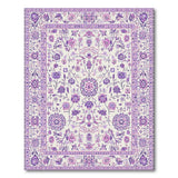 Purple Floral Purple Floral Persian Area Rug