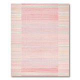 Blush Pink Multi-Stripe Geometric Area Rug
