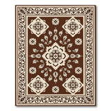 Brown Beige Traditional Persian Area Rug