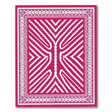 Pink Chevron Tree Motif Area Rug