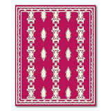 Red Geometric Southwestern Area Rug