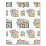 Retro Travel Suitcase Vintage Area Rug