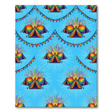 Kids Cartoon Rainbow Camping Tents Kids Area Rug