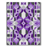 Purple Geometric Abstract No. 2 Area Rug