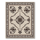 Traditional Persian Ornate Beige Traditional Persian Area Rug