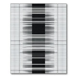 Black and White Geometric Modern Bold Black White Geometric Stripe Rug
