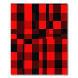Black Buffalo Plaid Bold Red Black Buffalo Plaid Area Rug