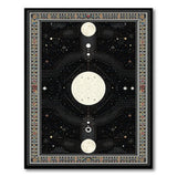 Celestial Cosmos Rug with Tribal Border