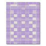 Purple Purple Geometric Grid Area Rug