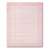 Soft Pink Grid Stripe Area Rug