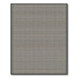 Grey Geometric Grid Mesh Area Rug