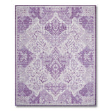 Traditional Persian Purple Persian Medallion Area Rug