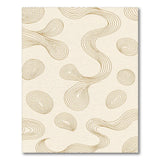 Beige Abstract Wave No. 12 Area Rug