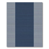 Navy Grey Vertical Striped Woven Rug