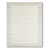 Beige Grid Pattern Modern Area Rug