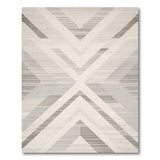 Geometric Modern Modern Grey Geometric Triangle Area Rug