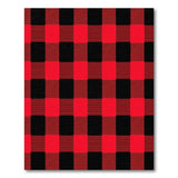 Black Rustic Farmhouse Red Black Buffalo Plaid Area Rug