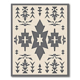 Heritage Tribal Grey Grey Heritage Tribal Geometric Area Rug