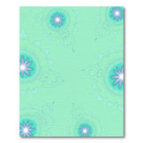 Seafoam Green Teal Purple Mandala Floral Rug