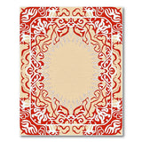 Red Traditional Persian Ornate Red Persian Border Area Rug