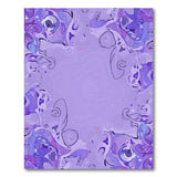 Purple Abstract Oceanic Swirl Area Rug