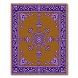 Traditional Persian Purple Purple Ornate Medallion Area Rug