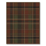 Rustic Farmhouse Brown and Tan Rustic Brown Plaid Area Rug