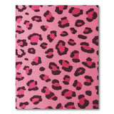 Boho Chic Pink Hot Pink Leopard Print Tufted Area Rug