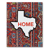 Texas 'HOME' Persian Pattern Area Rug