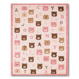 Adorable Bear Alphabet Kids Area Rug