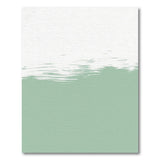 Seafoam Green Abstract Brushstroke Area Rug