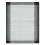 Black White Geometric Framed Area Rug