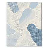 Blue Organic Wave Area Rug