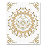 Ornate Gold Mandala Persian Rug