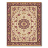 Purple Floral Vintage Medallion Rug
