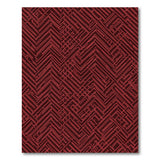 Bold Red Zigzag Geometric Red Area Rug