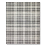 Grey Grey Plaid Woven Area Rug