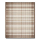 Geometric Modern Plaid Brown Tan Plaid Woven Area Rug
