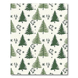 Whimsical Evergreen Tree Pattern Area Rug