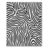Abstract Area Black and White Bold Zebra Stripe Black White Area Rug