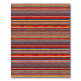 Vibrant Multi-Stripe Southwestern Area Rug