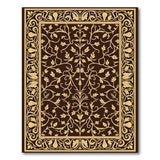 Ornate Gold Vine Persian Area Rug