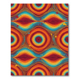 Vivid Multi-Color Abstract Swirl Area Rug