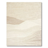 Beige Wave Abstract Area Rug
