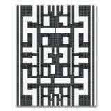 Lattice Black White Geometric Lattice Area Rug