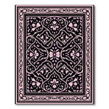 Traditional Persian Pink Ornate Pink Floral Persian Area Rug