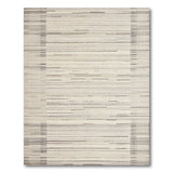 Modern Grey Linear Stripe Area Rug