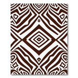 Brown Zigzag Geometric Area Rug